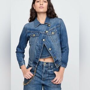 415. NWT. Cult Gaia x gap Denim jacket. Xs. P2P 18